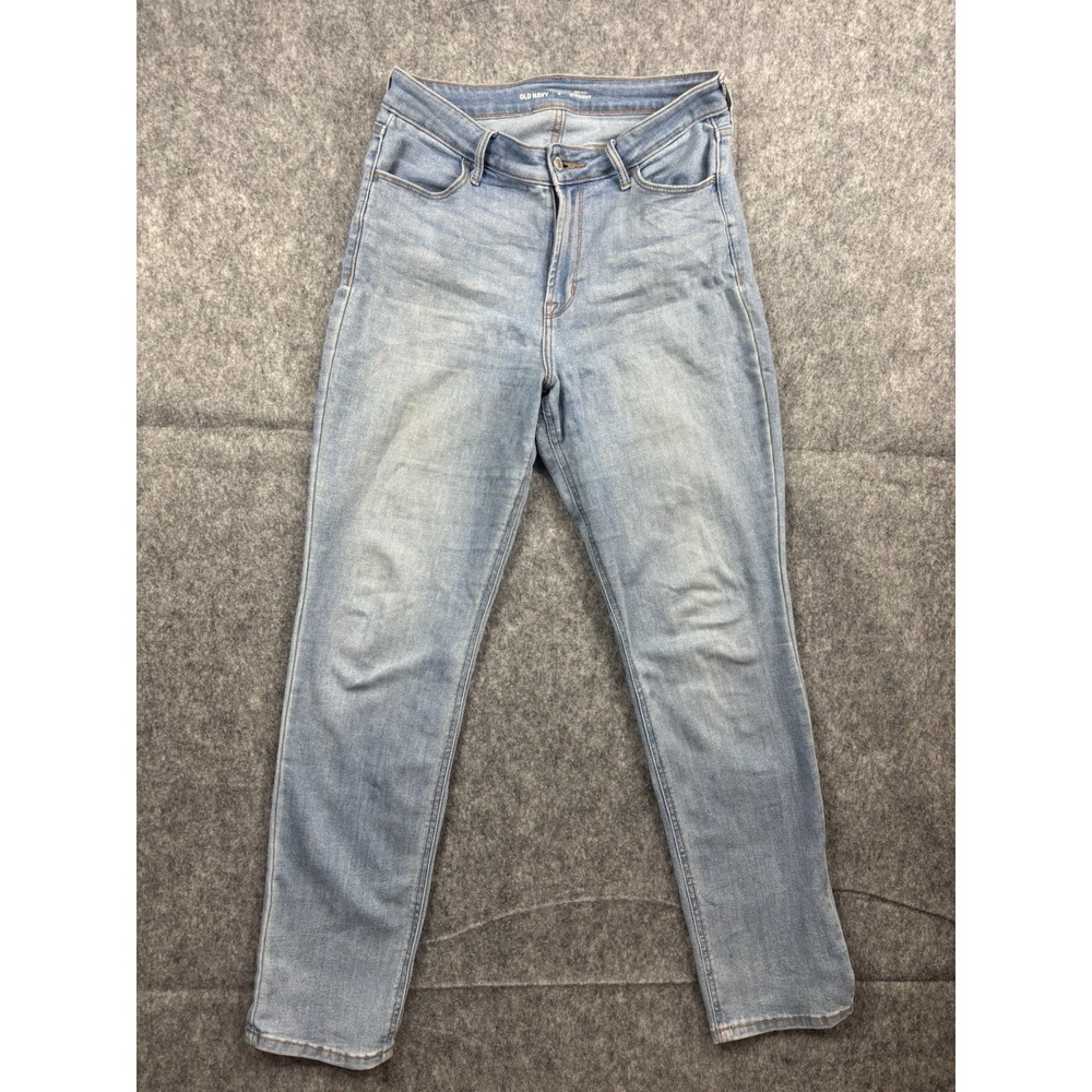Old Navy Jeans Women's Light Wash Denim High Rise Straight Leg Size 8